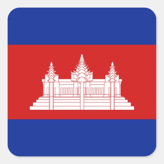 Sticker pour drapeau du Cambodge (Devant)