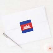 Sticker pour drapeau du Cambodge (Enveloppe)