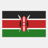 Sticker pour drapeau du Kenya (Devant)