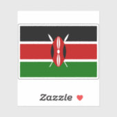 Sticker pour drapeau du Kenya (Feuille)