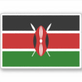 Sticker pour drapeau du Kenya (Devant)