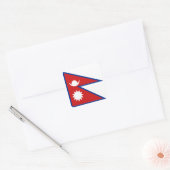 Sticker pour drapeau du Népal (Enveloppe)
