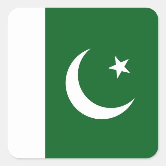 Sticker pour drapeau du Pakistan (Devant)