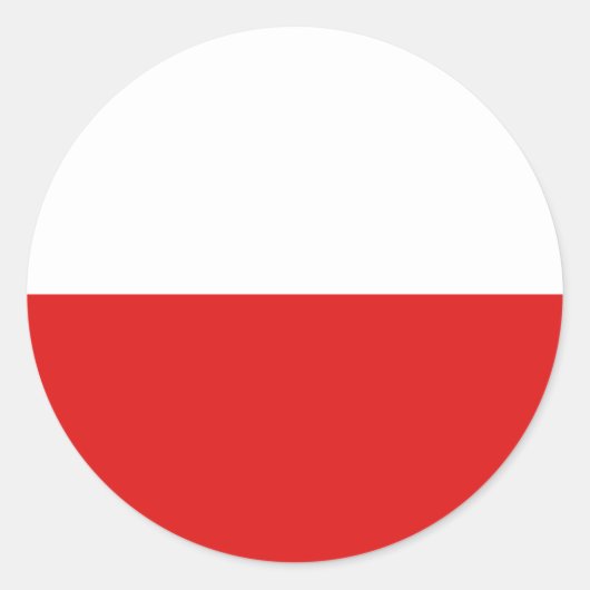 Sticker pour drapeau Fisheye Pologne (Devant)