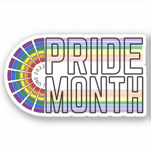 Sticker pour drapeau LGBT Rainbow Pride (Devant)