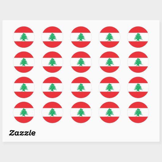 Sticker pour drapeau libanais Pack d'anatomie (Feuille)