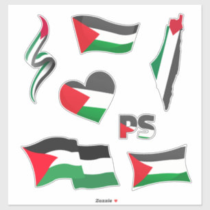 Sticker pour drapeau palestinien