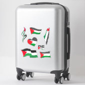 Sticker pour drapeau palestinien (Sur valise)