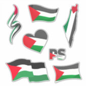 Sticker pour drapeau palestinien (Devant)