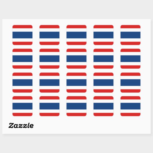 Sticker pour drapeau thaïlandais (Feuille)