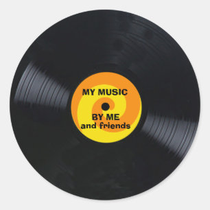 Sticker pour enregistrement de vinyle à Customiser
