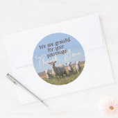 Sticker pour entreprise en fibre de Merci (Enveloppe)