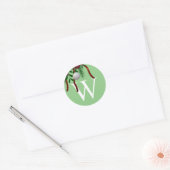 Sticker pour enveloppe de Noël Monogramme (Enveloppe)