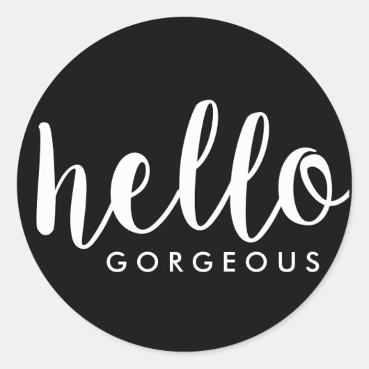 Sticker pour enveloppe personnalisable Hello (Devant)