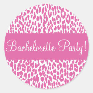 Sticker pour enveloppes Leopard de la Bachelorette