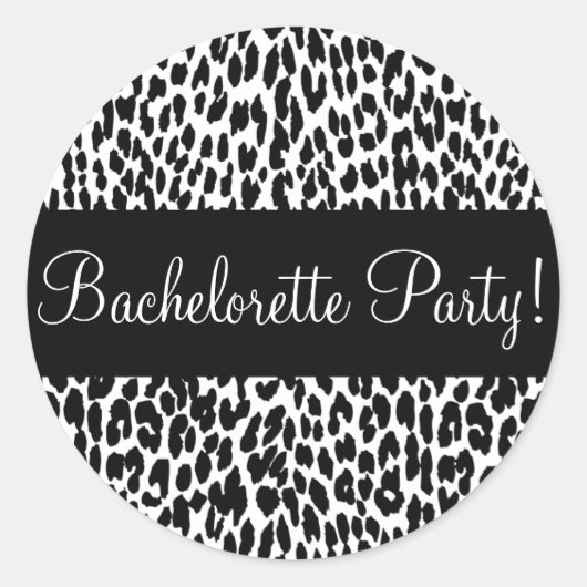 Sticker pour enveloppes Leopard de la Bachelorette (Devant)