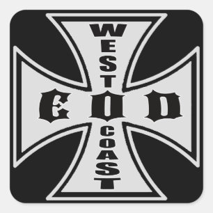 Sticker pour EOD de la côte ouest (noir)