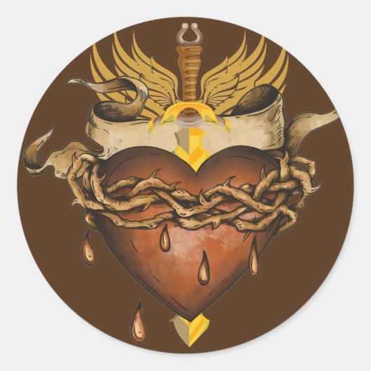 Sticker pour épée et coeur (Devant)