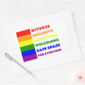 Sticker pour espace sécurisé LGBTQ+ (Enveloppe)