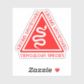 Sticker POUR ESPÈCES VÉNOMBRES (Feuille)