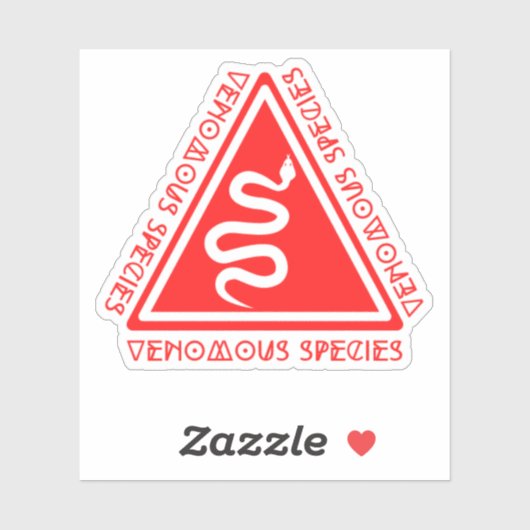 Sticker POUR ESPÈCES VÉNOMBRES (Feuille)