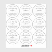 Sticker pour Étiquette alimentaire transparent et (Feuille)