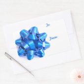 Sticker pour étiquette de boîte et cadeau en bleu (Enveloppe)