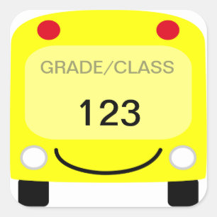 Sticker pour étiquette de bus scolaire
