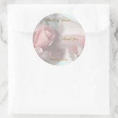 Sticker pour étiquette de mariage Merci (Sac)