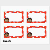 Sticker pour étiquette de nom Akili (Feuille)