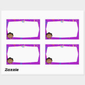 Sticker pour étiquette de nom Akili (Feuille)