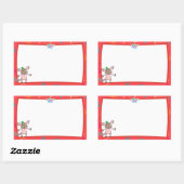 Sticker pour étiquette de nom de bébé Bush (Feuille)