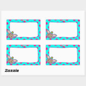 Sticker pour étiquette de nom de bébé Bush (Feuille)