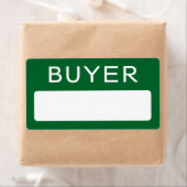 Sticker pour étiquette de nom de l'acheteur pour l (En situation)