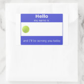 Sticker pour étiquette de nom de tennis (Sac)