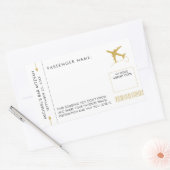 Sticker pour étiquette de voyage Thème d'embarquem (Enveloppe)