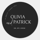 Sticker pour étiquette d'un Merci doux (Devant)