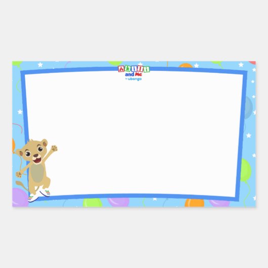 Sticker pour étiquette Little Lion Name (Devant)