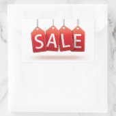 Sticker pour étiquettes de vente rouge (Sac)