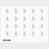 Sticker pour femme chef avec illustration (Feuille)