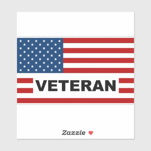 Sticker pour fenêtre "VETERAN" (Feuille)