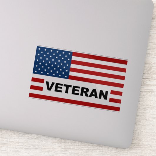 Sticker pour fenêtre "VETERAN" (Détail)