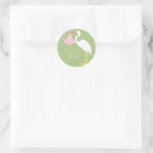 Sticker pour fille de cigogne (Sac)