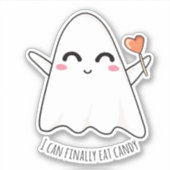 Sticker pour Fille Fantôme Mignonne et drôle Kawai (Devant)