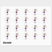 Sticker pour fille Figure Stick (Feuille)