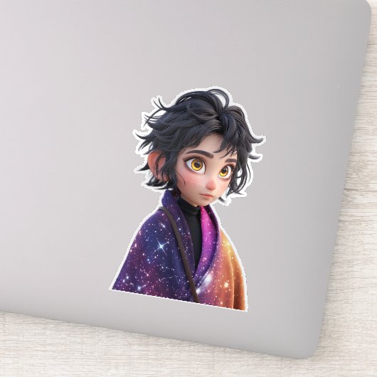 Sticker pour fille Kawaii Anime | Cute Galaxy (Détail)