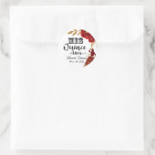 Sticker pour fille Quinceanera Burgundy Gold (Sac)