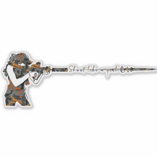 Sticker pour filles de tir (Devant)