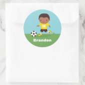 Sticker pour garçon de football américain africain (Sac)