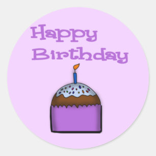Sticker pour gâteau d'anniversaire heureux